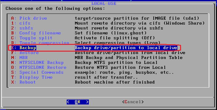 linux下用ghost备份系统 linux下用ghost备份系统