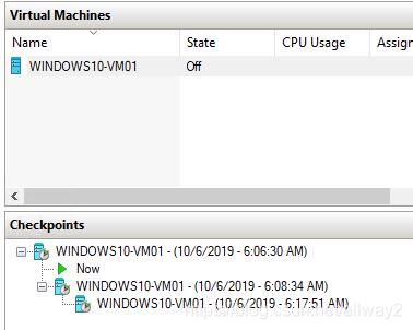 使用Hyper-V检查点 使用Hyper-V检查点